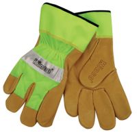 Kinco Hi-Vis Lime Unlined Pigskin Gloves