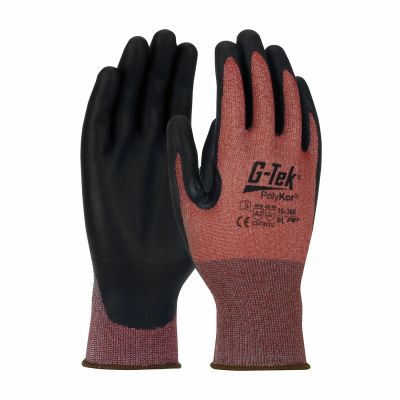 G-Tek Polykor Palm Coated Cut Resistant Gloves
