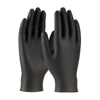 Posi-Shield Black Nitrile Gloves - PF - 5 Mil