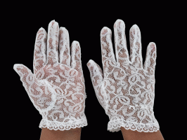 Flower Girls Lace Gloves