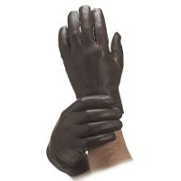 Men's Brown Cashmere Lined Leather Gloves