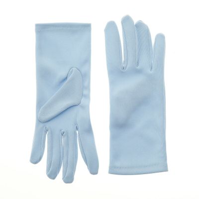 Nylon Dress Gloves for Children and Teens - Blue