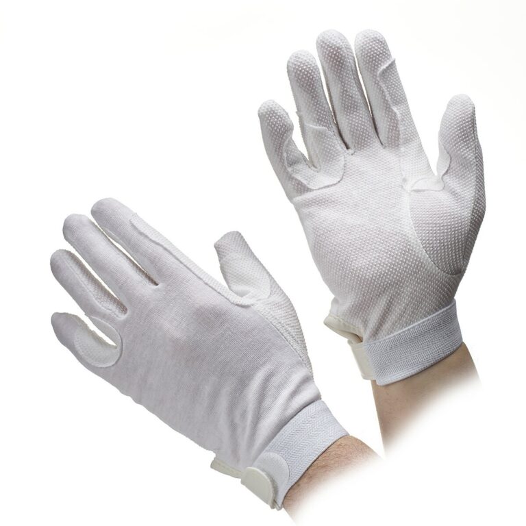 Beaded Cotton Grip Gloves